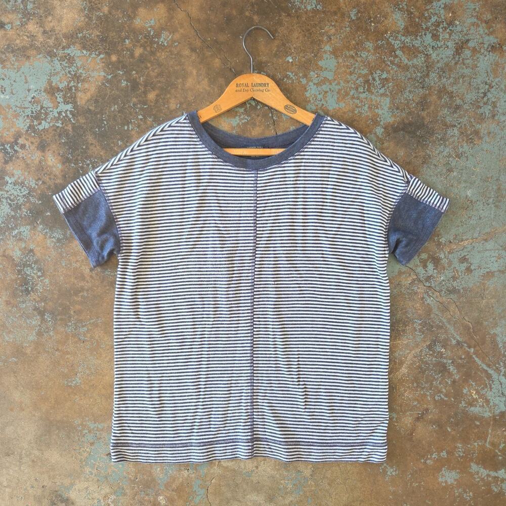 Pendleton Striped Short Sleeve Shirt Size S T Shirt Blue White Soft Preppy 90s